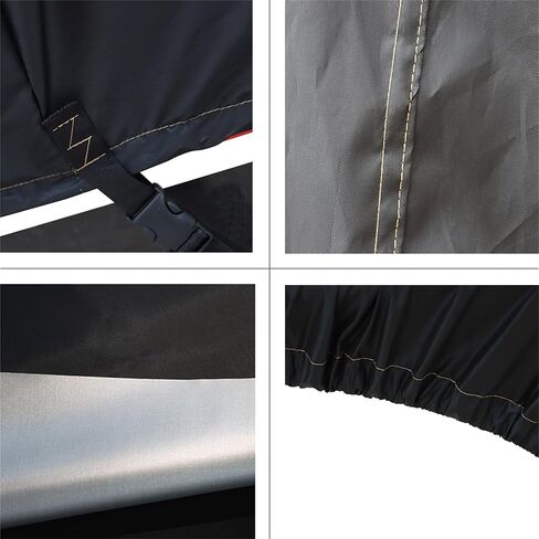 marddpair 210D 14-16ft Oxford Fabric Heavy Duty Boat Cover Trailerable Replacement for Fishing Ski Bass V-Hull Runabouts Black in Saudi Arabia