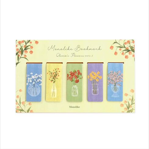 Magnetic Bookmarks Set - A (Olivia's Flowers ver.3 + ver.4) in Saudi Arabia