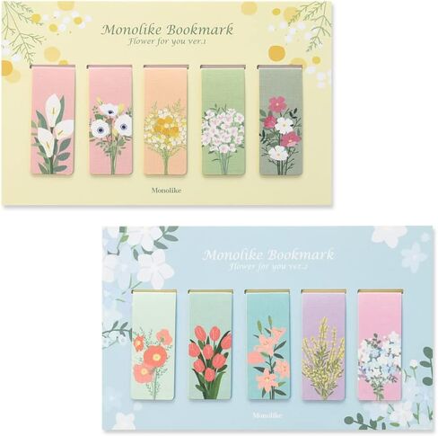 Magnetic Bookmarks Set - A (Olivia's Flowers ver.3 + ver.4) in Saudi Arabia
