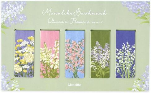 Magnetic Bookmarks Set - A (Olivia's Flowers ver.3 + ver.4) in Saudi Arabia