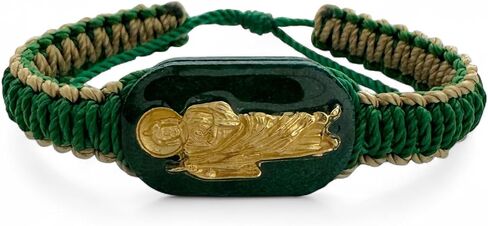 سانت سانت جود الأخضر قابل للتعديل عكسها مطلية بالذهب سحر سوار الرجال النساء المراهقين Pulsera سان يهوذا الدينية هدية in Kuwait