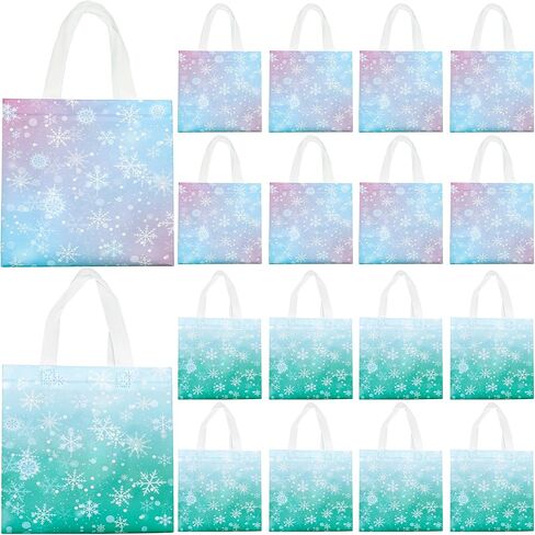 W WINTMING 24 Pcs Princess Prince Party Favor Bags, Floral Castle Candy Goodie Bags, Pink Blue Princess Prince Birthday Gift Bags with Handles for Kids Boys Girls in Kuwait