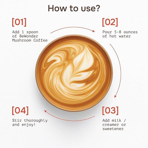 Mushroom Coffee - 9 Adaptogenic Mushrooms - Organic Lion's Mane, Chaga, Reishi, Turkey Tail, Instant Coffee - for Clarity, Focus, Energy, Immunity, Gut Health - Superfood - Sugar Free - 80 Servings in Saudi Arabia