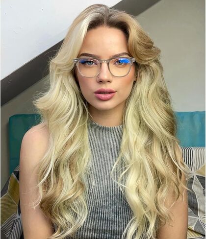These stylish square glasses (3-pack) are suitable for both men and women, effectively blocking vision and relieving discomfort. in Saudi Arabia