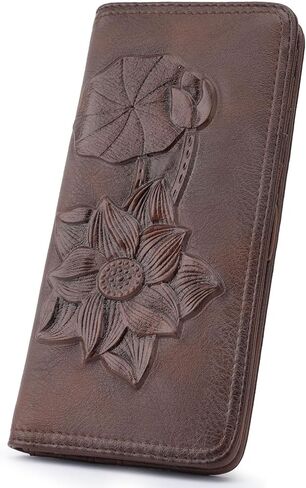 MEITRUE Slim 3D Printing Wallet Women, RFID Blocking PU Leather Bifold Womens Wallet with Zipper Coin Pocket in Saudi Arabia