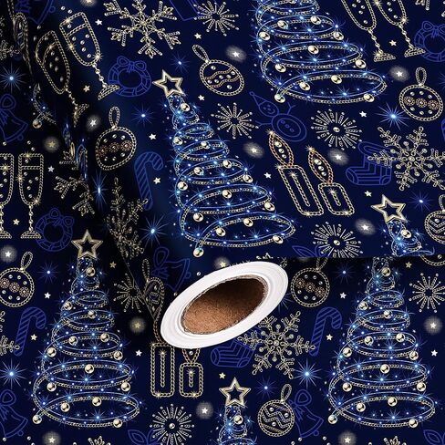 Dtiafu Vintage Christmas Wrapping Paper Retro Xmas Gift Wrap Paper - 6 Sheet 6 Style Holiday Wrapping Paper with Santa Tree Angel Floral Patterns for Women Men Boys Girls - 20 x 28 Inch Per Sheet… in Saudi Arabia