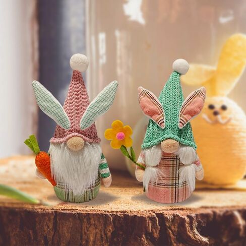 Spring Gnomes Plush Easter Sunflowers Decorations Handmade Elf Gnome Plush Decorations for Home Spring Summer Sunflower Decor Easter Gnomes Ornaments Festival Decor in Saudi Arabia