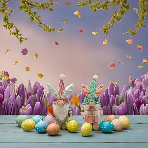 Spring Gnomes Plush Easter Sunflowers Decorations Handmade Elf Gnome Plush Decorations for Home Spring Summer Sunflower Decor Easter Gnomes Ornaments Festival Decor in Saudi Arabia