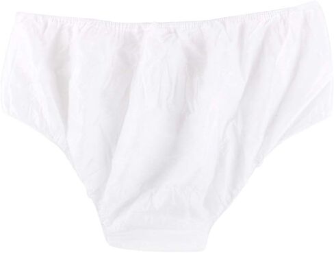EXCEART 100pcs Women Disposable Panties Breathable Travel Briefs for Adults Soft Lightweight Non-woven Underwear for Spa Fitness Tanning Travel White in Saudi Arabia