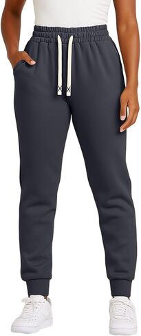 Sweatpants المرأة عالية الخصر السراويل السفر مطاطا الرباط عارضة عداء ببطء السراويل الفضفاضة مع جيوب in Kuwait