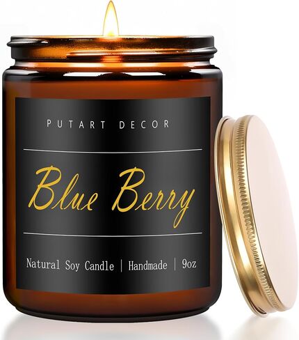 شموع جاردينيا المعطرة للمنزل، 9 أونصة من شمع الصويا الطبيعي للعلاج العطري، شمعة سانتال عضوية لتخفيف التوتر، جرة شمعة تدوم طويلاً وهدايا لأعياد الميلاد، والانتقال لمنزل جديد، وعيد الشكر in Kuwait