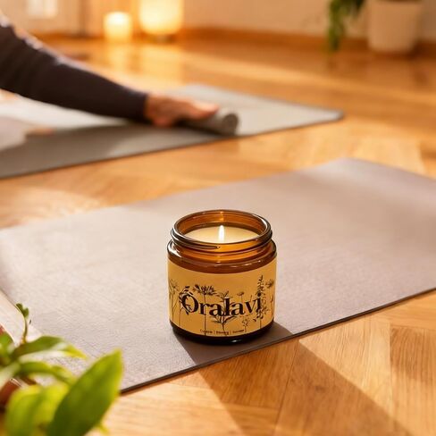 Candle 4 Pack Gift Set for Women&Men, 30 oz 240 Hour Long Lasting,Lavendar Jasmine Sandalwood Soy Candles, Aromatherapy Candles for Home Relaxation | Stress Relief | Meditation | Yoga | SPA in Saudi Arabia