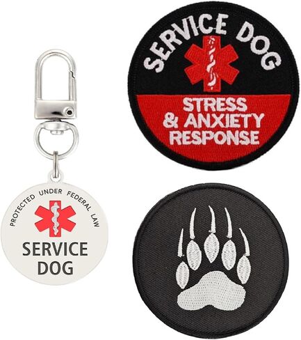 Service Dog in Training Patch, in Training Tags, Removable to Collar, Harness (Medium 1.50 x 5.12) in Saudi Arabia