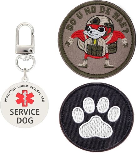 Service Dog in Training Patch, in Training Tags, Removable to Collar, Harness (Medium 1.50 x 5.12) in Saudi Arabia