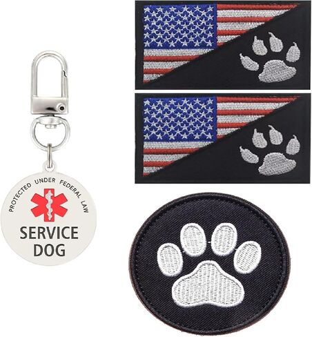 Service Dog in Training Patch, in Training Tags, Removable to Collar, Harness (Medium 1.50 x 5.12) in Saudi Arabia