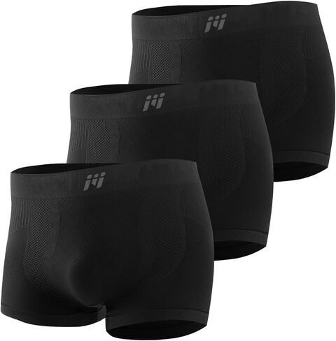 3 Pack Compression Shorts Men, Spandex Running Shorts Athletic Workout Sport Performance Baselayer Underwear in Saudi Arabia