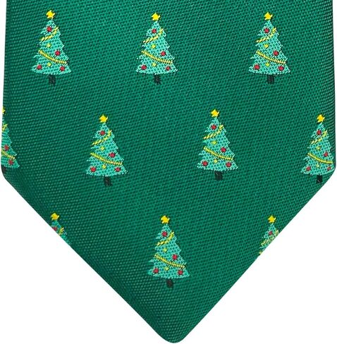 Retreez Christmas Joyful Christmas Tree Pattern Microfiber 2.4" Skinny Tie in Saudi Arabia