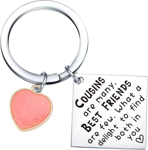 Cousin Gifts For Women BFF Gifts For Cousins Female For Best Friend Keychain Brother Jewelry Bestie Keychain in Saudi Arabia