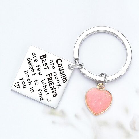 Cousin Gifts For Women BFF Gifts For Cousins Female For Best Friend Keychain Brother Jewelry Bestie Keychain in Saudi Arabia