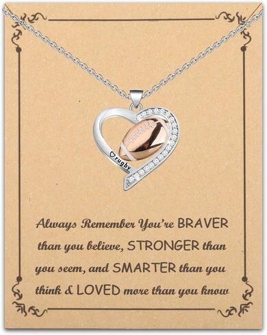 BNQL Rugby Necklace & Bracelet - Gifts for Rugby Lovers & Fans in Saudi Arabia