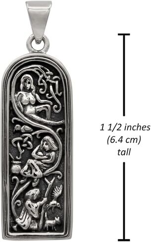 تصميم Dryad مجوهرات Maiden Mother Crone - قلادة الويكا من الفضة الاسترليني مجوهرات الآلهة الأنثوية المقدسة in Saudi Arabia