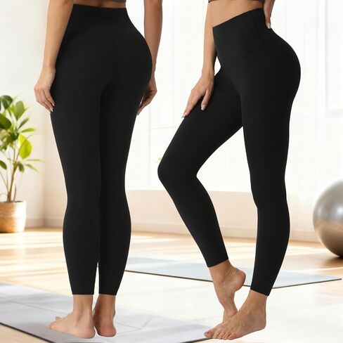 Leggings for Women, High Waisted Yoga Pants Tummy Control Gym Workout Running Womens Leggings in Saudi Arabia