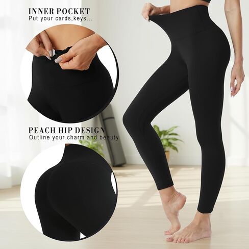 Leggings for Women, High Waisted Yoga Pants Tummy Control Gym Workout Running Womens Leggings in Saudi Arabia