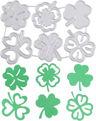 GLOBLELAND Saint Patrick's Day Gnome Cutting Dies Lucky Grass Carbon Steel Die Cuts for DIY Crafting Embossing Stencil Template for Card Making Scrapbooking Photo Album Decoration in Saudi Arabia