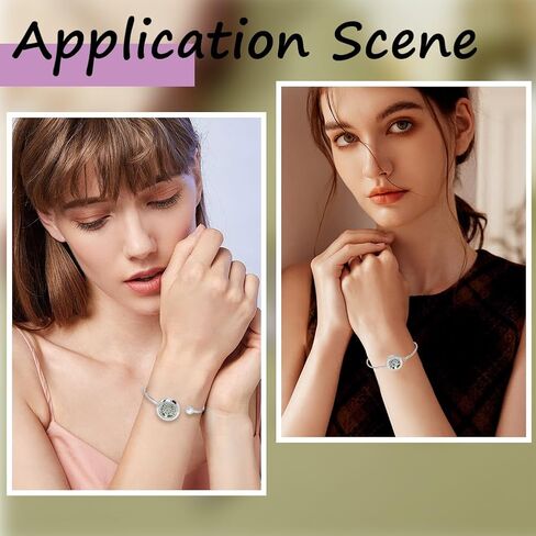 SUNNYCLUE 1 Box 2 Sets Essential Oil Diffuser Bracelets Essential Oil Bracelet Bangles with 10Pcs Refill Pad Tree of Life Stainless Steel Aromatherapy Locket Adjustable Jewelry for Women Gifts Travel in Saudi Arabia