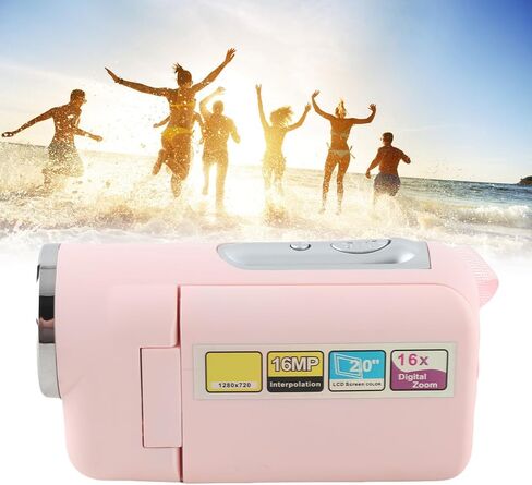 ZJchao Video Camera, 16MP 1080P HD 16X 2.0 Inch Color TFT Screen Digital Video Recorder Camcorder Vlogging Camera with Support Expandable Storage Digital Camera for Vlogging Filming in Kuwait