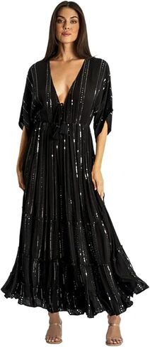 White Embellished Maxi Beach Resort Vacation Dress in Saudi Arabia