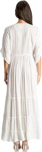 White Embellished Maxi Beach Resort Vacation Dress in Saudi Arabia