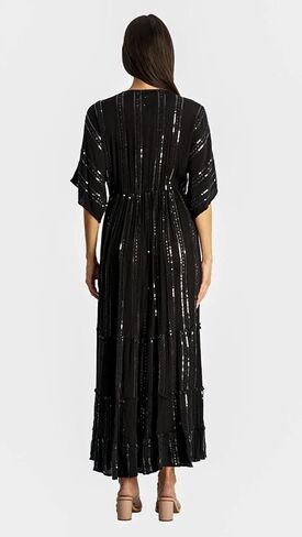 White Embellished Maxi Beach Resort Vacation Dress in Saudi Arabia