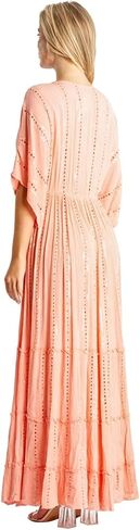 White Embellished Maxi Beach Resort Vacation Dress in Saudi Arabia