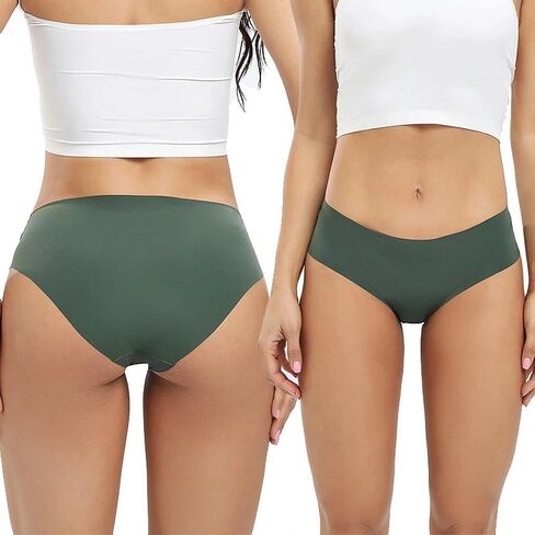 Women Panties Seamless Underwear Set Comfortable Low Rise, Soft Feel Stretch Fabric Invisible Fit Daily Wear in Saudi Arabia