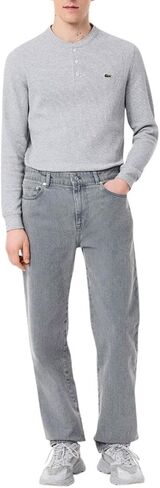 Lacoste Mens Straight Fit Argile Dyed Jeans in Saudi Arabia
