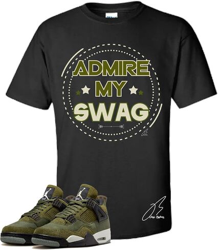 Shirt To Match Jordan Retro 4 Craft Medium Olive Green,Swag Unisex Sneaker Graphic Tee,Best Gift,Christmas in Saudi Arabia