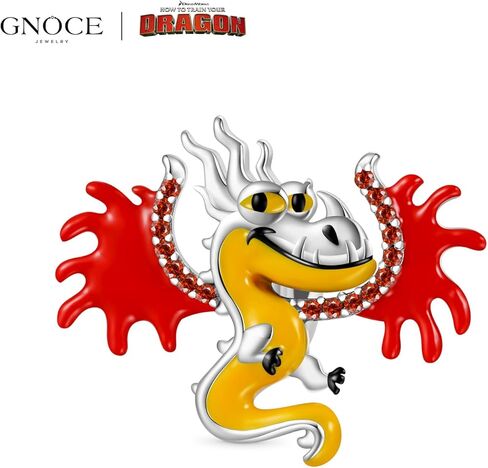 GNOCE How To Train Your Dragon Pendant Dangle Charm for Women, S925 Sterling Silver Dangle Charms for Women Wife, Valentine‘s Day, Mother’s Day Jewelry (Monstrous Nightmare) in Saudi Arabia