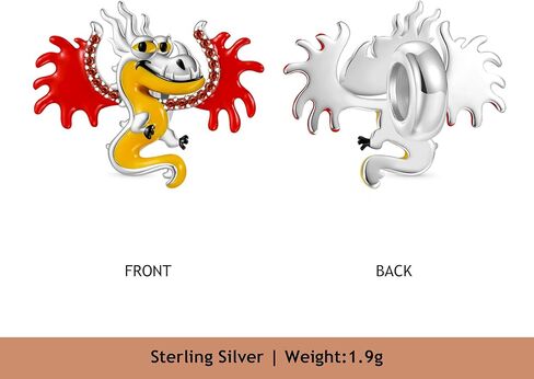 GNOCE How To Train Your Dragon Pendant Dangle Charm for Women, S925 Sterling Silver Dangle Charms for Women Wife, Valentine‘s Day, Mother’s Day Jewelry (Monstrous Nightmare) in Saudi Arabia
