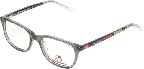 Hello Kitty Kids Eyeglasses [Rectangular] Full Rim Glasses for Boys & Girls | Acetate Frame w/Reading Lenses & Case - HK299 in Saudi Arabia