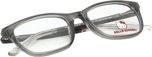 Hello Kitty Kids Eyeglasses [Rectangular] Full Rim Glasses for Boys & Girls | Acetate Frame w/Reading Lenses & Case - HK299 in Saudi Arabia