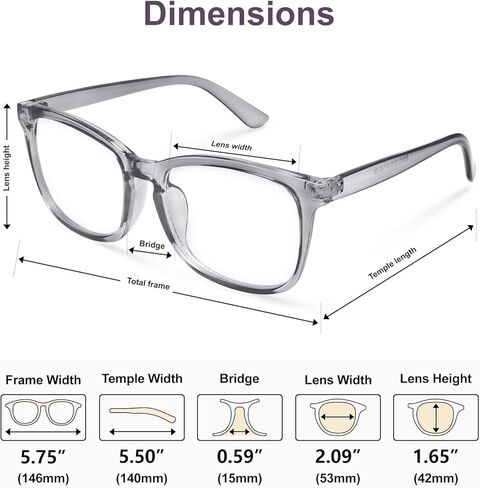 Blue Light Blocking Glasses Square with Anti Computer Glare for Gaming Women and Men in Saudi Arabia