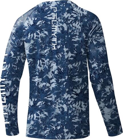 Palmyth Fishing Shirt for Men Long Sleeve UV UPF 50+ Sun Protection Quick Dry Performance T-Shirts in Saudi Arabia