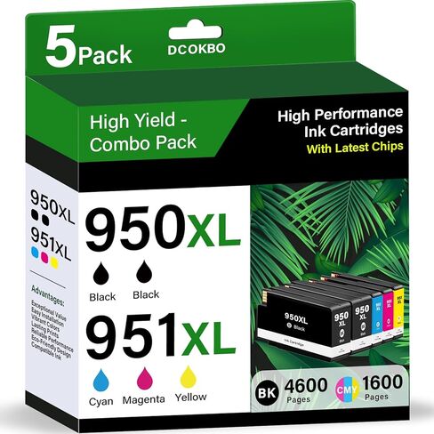 طابعة حبر 21XL 22 XL بدائل العائد عالية العائد لـ HP 21 22 خراطيش الحبر | 2-Pack 21 22 XL Ink Black Color متوافق مع F2210 F4180 D1560 ؛ OfficeJet J3600 ، 4315 ، 5600 ؛ PSC 1410 ؛ الفاكس 3180 الطابعة in Saudi Arabia