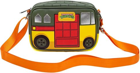 Buckle-Down Nickelodeon Cross Body Bag and Wallet Combo, Teenage Mutant Ninja Turtles Party Van, Premium Vegan Leather in Saudi Arabia