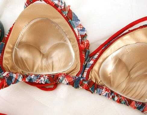 Women's Clear Silicone Triangle Heart Shape Bra Pad Insert Removable Bra Cup Reusable Breast Pads for Swimsuit in Saudi Arabia