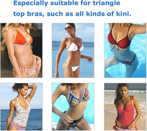 Women's Clear Silicone Triangle Heart Shape Bra Pad Insert Removable Bra Cup Reusable Breast Pads for Swimsuit in Saudi Arabia