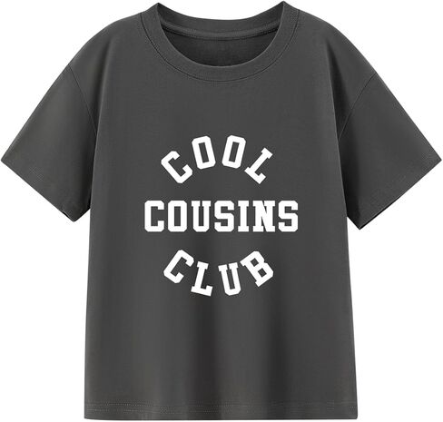 Cousin Crew Shirts for Kids Boys and Girls Baby T-Shirt Promoted to Big Cousin Toddler Summer Short Sleeve Tops Tee 2-8 Years in Kuwait
