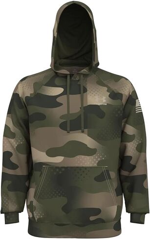 UA Freedom Rival Fleece Amp Hoodie - Camo Khaki Base - X-Large in Saudi Arabia