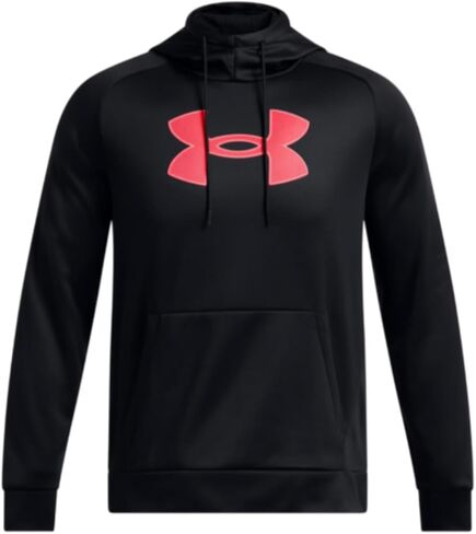 Men's Armour Fleece Big Logo Hoodie (US, Alpha, Large, Regular, Regular, Black/Beta) in Saudi Arabia